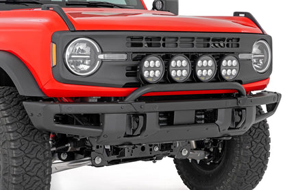 Light Bar Mount | 6.5 Inch Round LED (Quad) | OE Modular Steel | Ford Bronco (21-26)