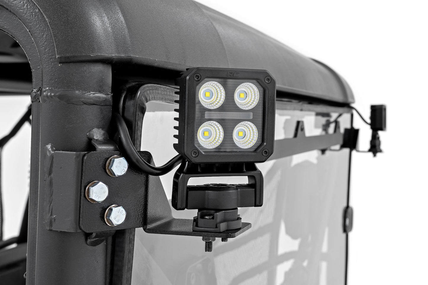 LED Light Kit | Rear Mount | 2" Black Pair | Amber DRL | CFMOTO UFORCE 1000