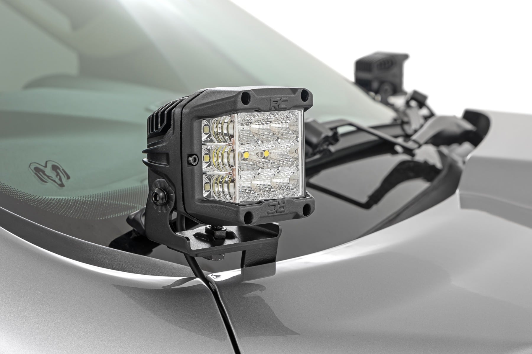 LED Light Kit | Ditch Mount | 2" Black Pair | Flood | Ram 1500 2WD/4WD (19-26)