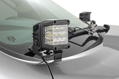 LED Light Kit | Ditch Mount | 2" Black Pair | Spot | Ram 1500 2WD/4WD (19-26)