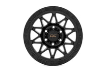 Rough Country 78 Series Wheel | Simulated Beadlock | Black | 18x9 | 5x5 | 0mm