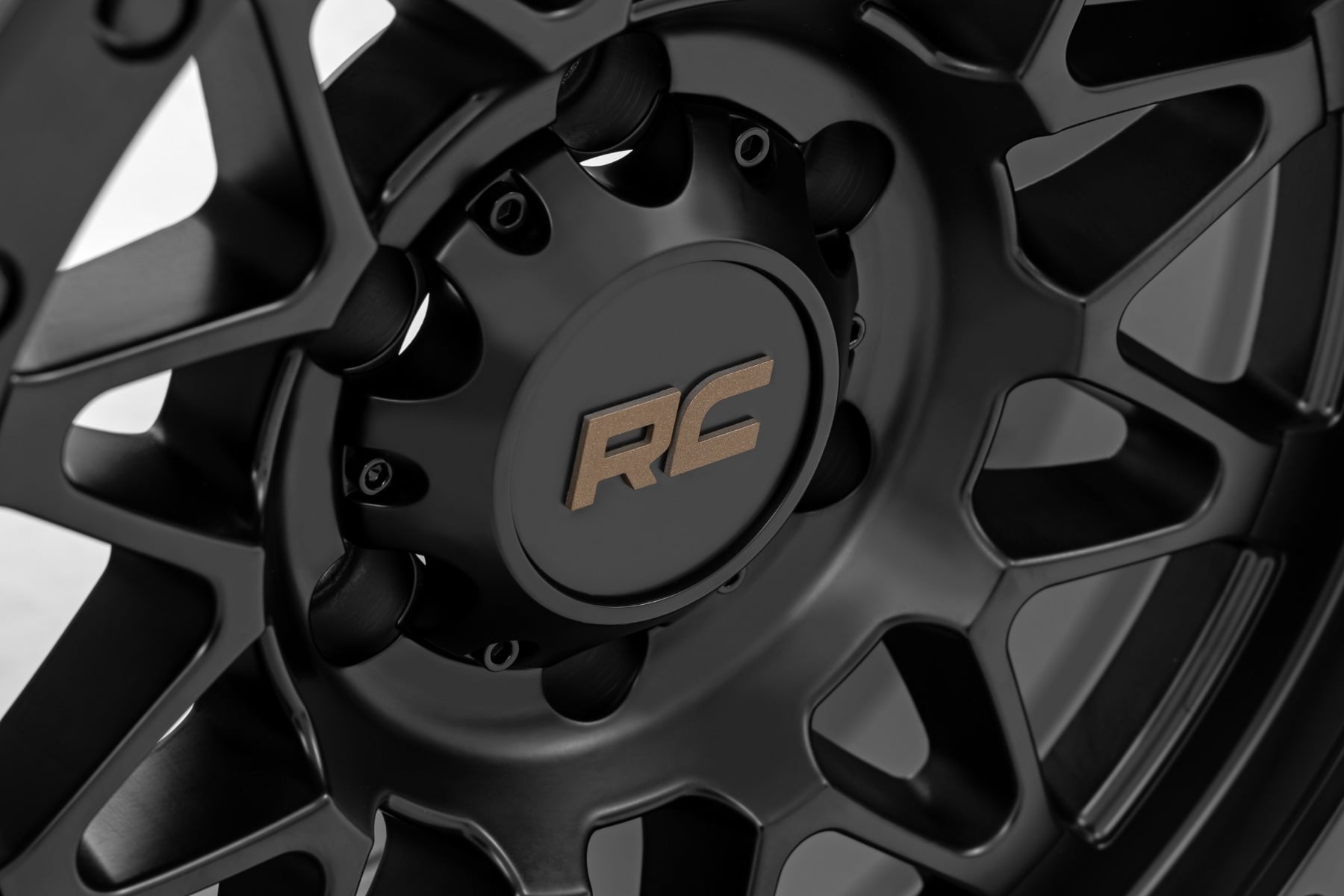 Rough Country 78 Series Wheel | Simulated Beadlock | Black | 17x8.5 | 5x5 | +0mm