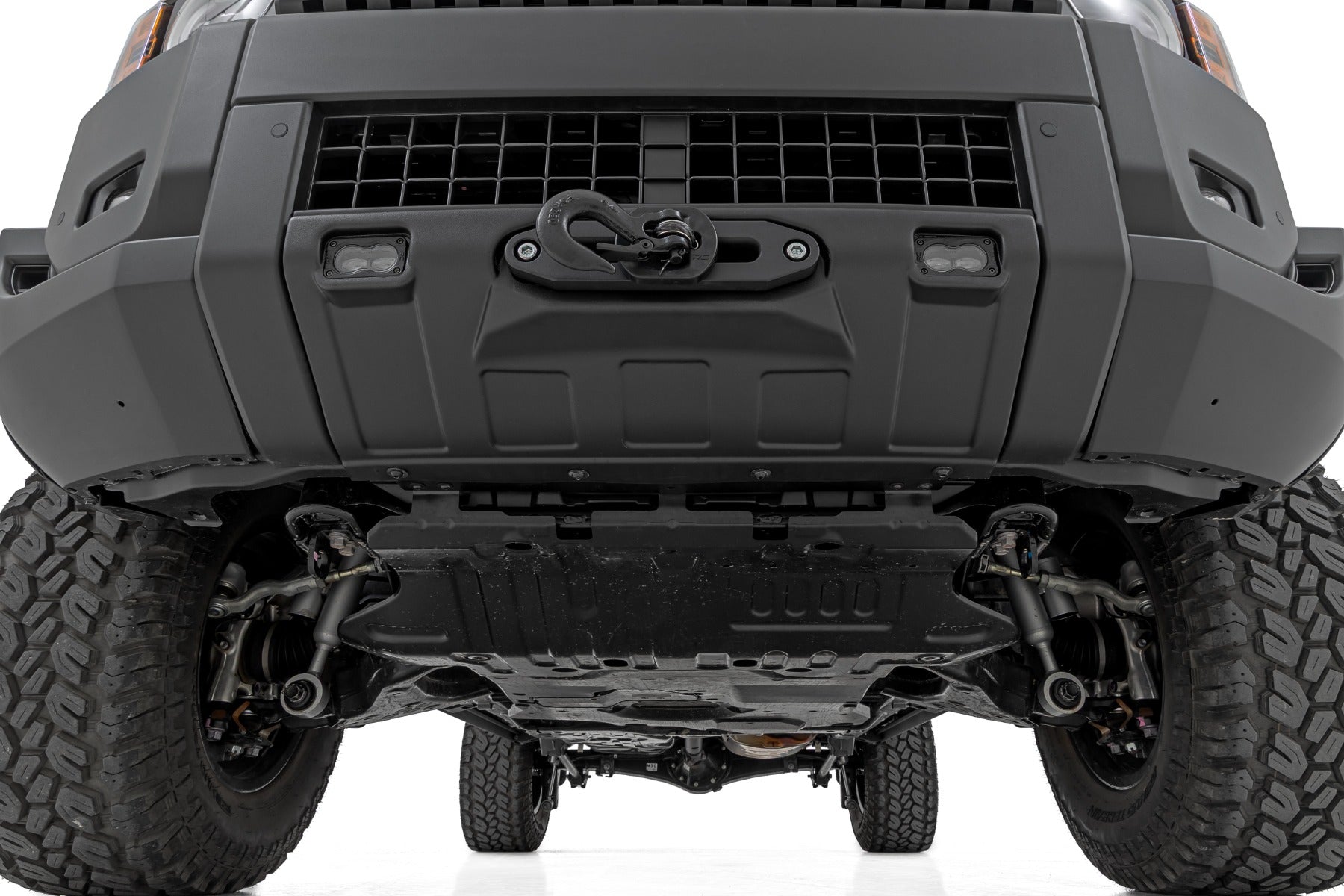 FXS Hidden Winch Mount | White SAE | Fog | Toyota Land Cruiser 4WD (24-26)