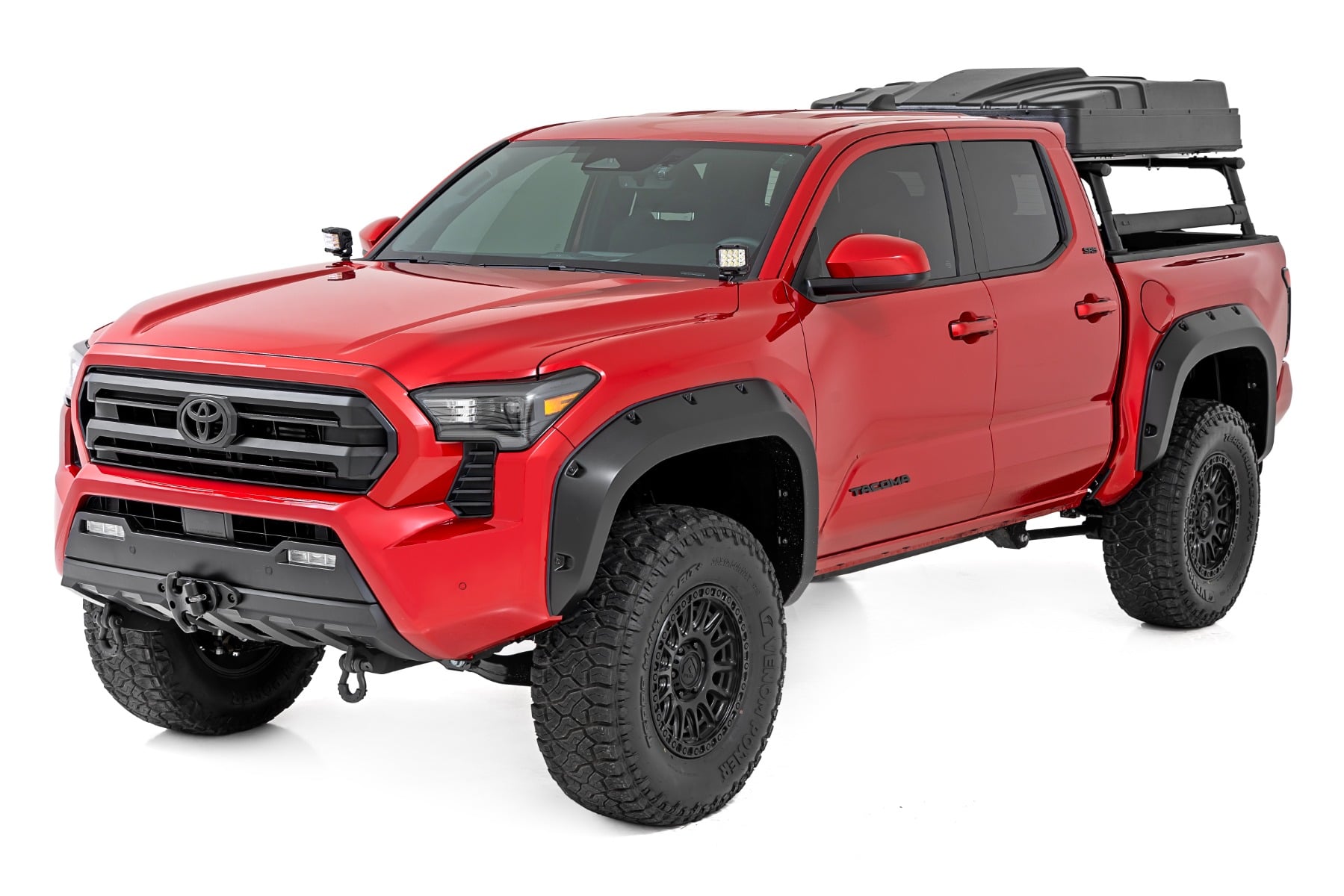 LED Light Kit | Ditch Mount | 2" Black Pair | Amber DRL | Toyota Tacoma (24-26)