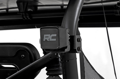 LED Light Kit | Rear Mount | 2" Black Pair | Amber DRL | Segway 570 F