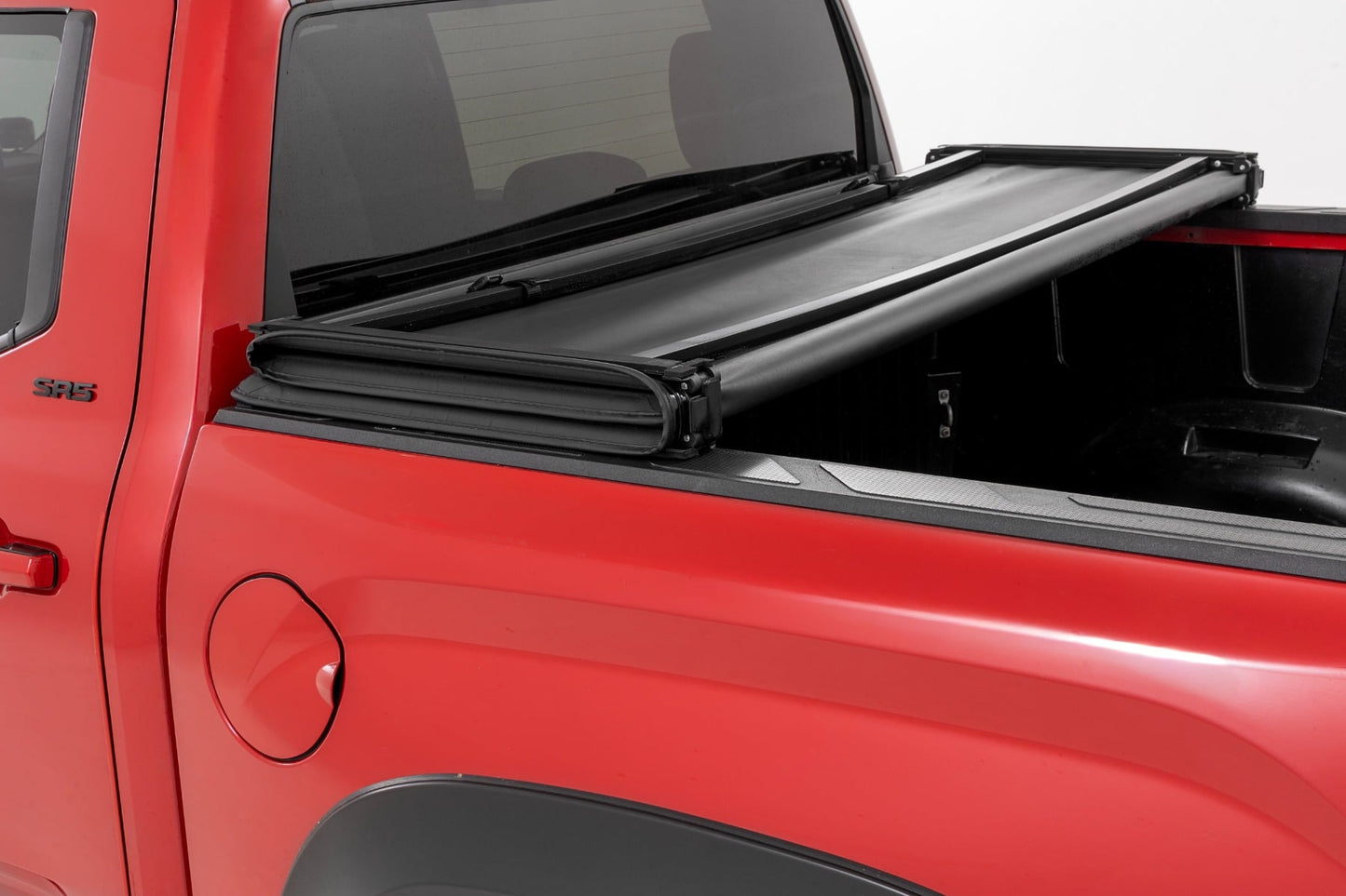 Soft Tri-Fold Bed Cover | 5'7" Bed | with and w/o OE Rail | Toyota Tundra (22-26)