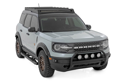 Nudge Bar | w/ Tow Hooks | 4 Inch Round Led (x4) | Ford Bronco Sport (21-24)