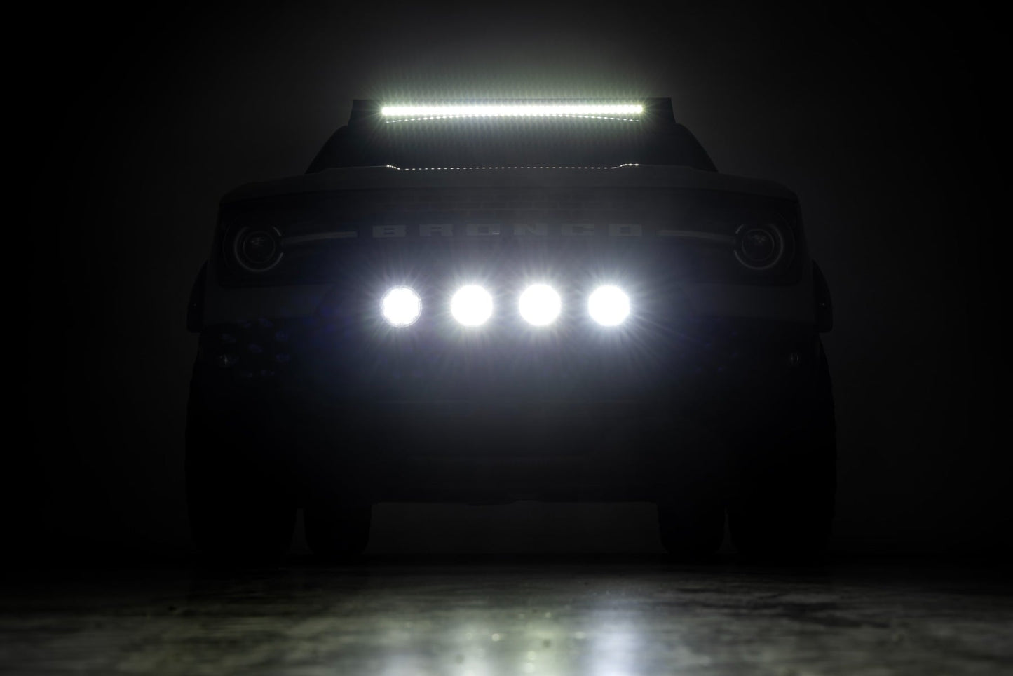 Nudge Bar | w/ Tow Hooks | 20 Inch Black Single Row LED | Ford Bronco Sport (21-24)