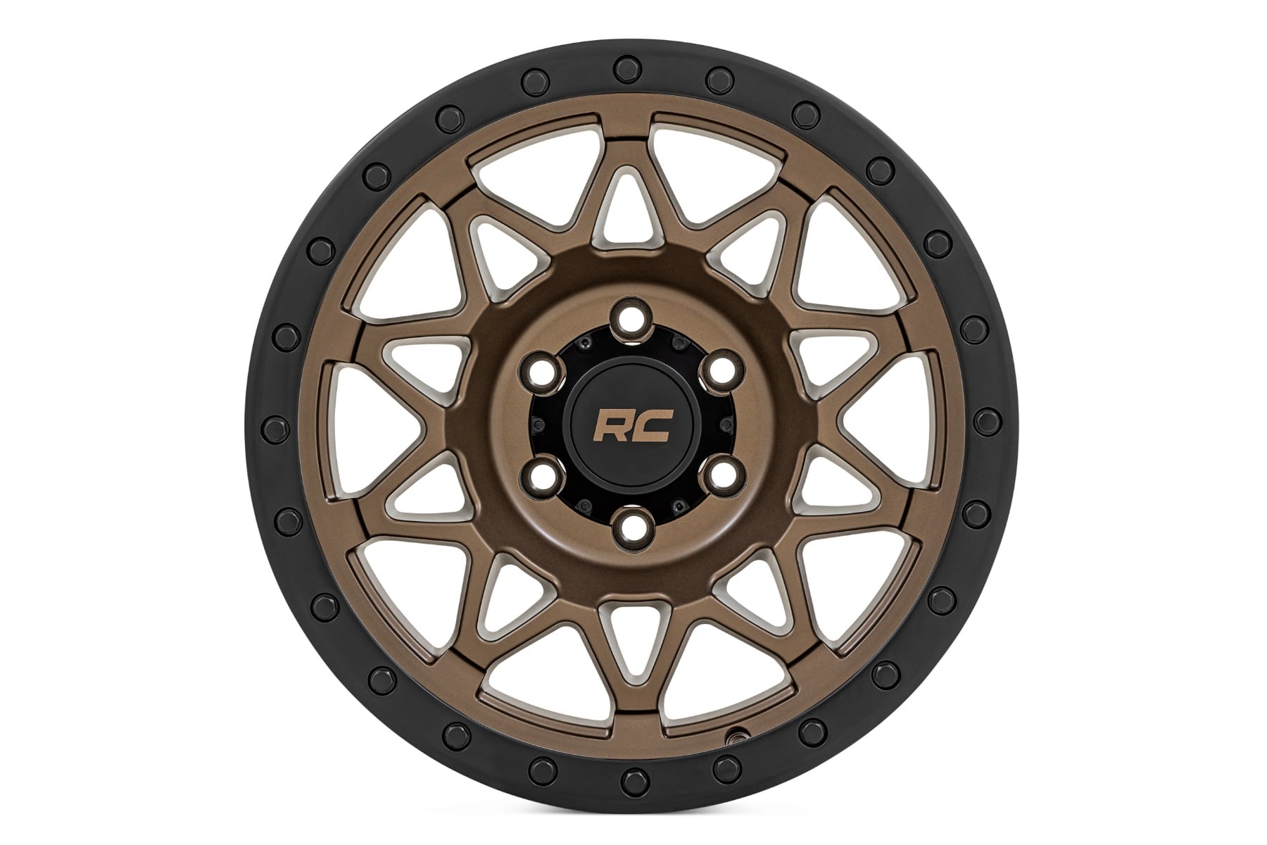 Rough Country 78 Series Wheel | Simulated Beadlock | Bronze/Black | 18x9 | 6x5.5 | +0mm