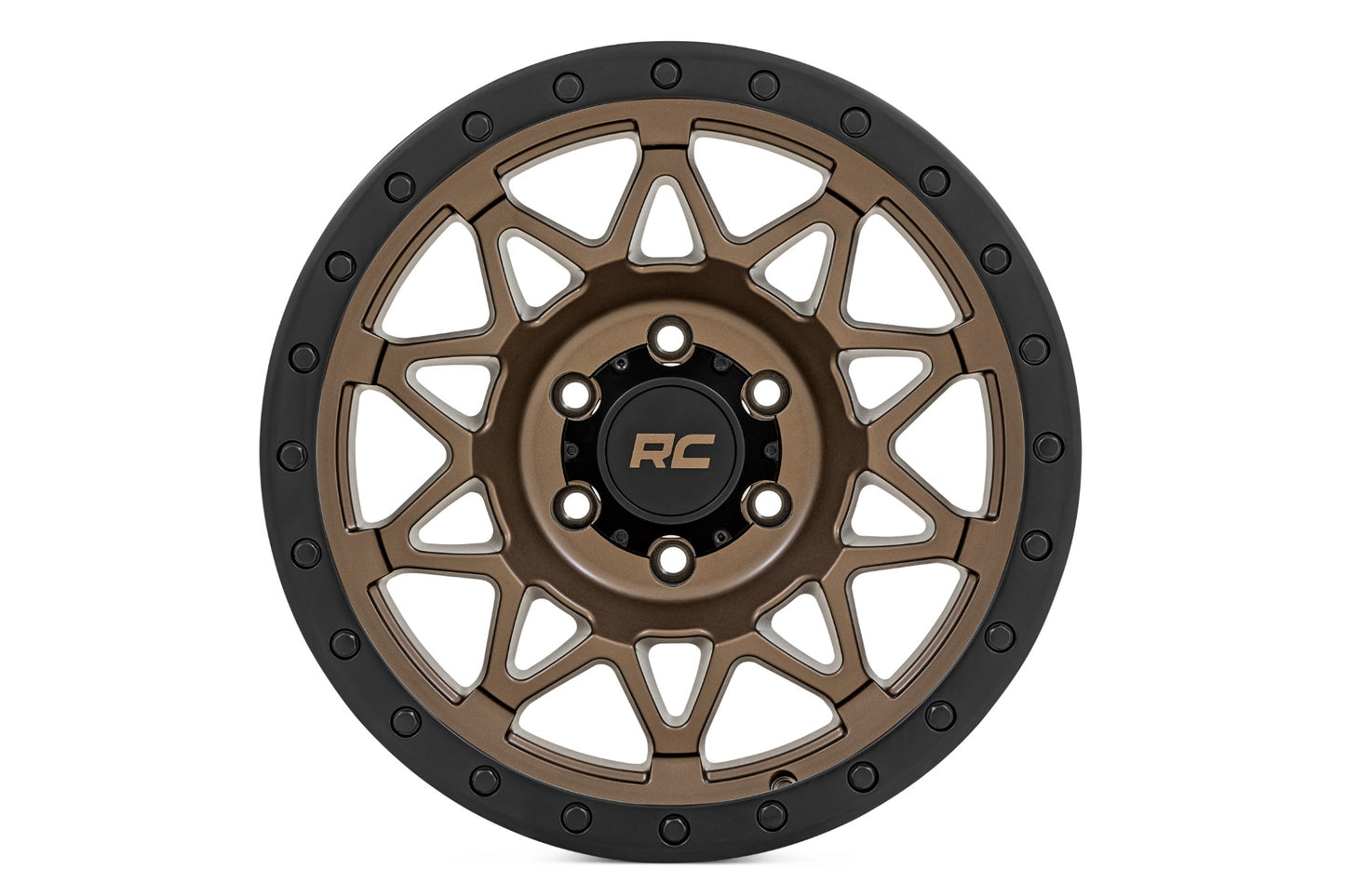 Rough Country 78 Series Wheel | Simulated Beadlock | Bronze/Black | 17x8.5 | 6x5.5 | +0mm