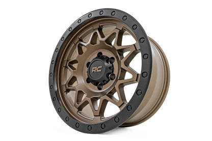 Rough Country 78 Series Wheel | Simulated Beadlock | Bronze/Black | 18x9 | 6x5.5 | -12mm