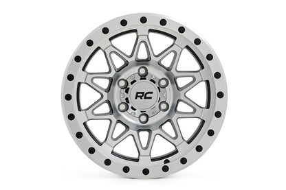 Rough Country 78 Series Wheel | Simulated Beadlock | Full Machine | 17x8.5 | 6x5.5 | +0mm