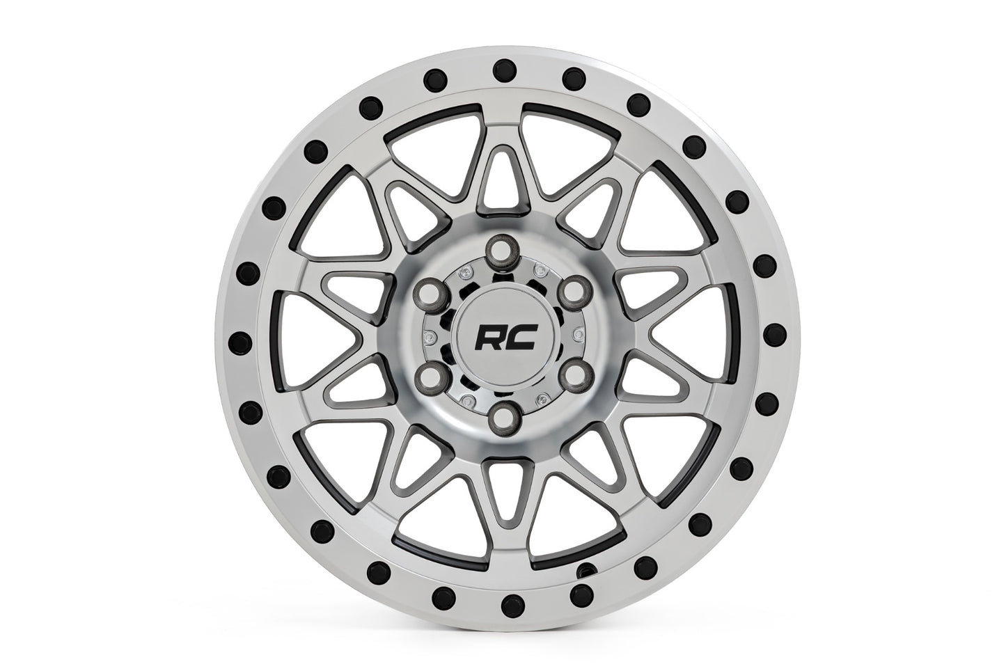 Rough Country 78 Series Wheel | Simulated Beadlock | Full Machine | 18x9 | 6x5.5 | -12mm