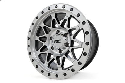 Rough Country 78 Series Wheel | Simulated Beadlock | Full Machine | 17x8.5 | 6x5.5 | +0mm