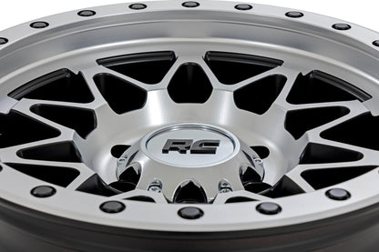 Rough Country 78 Series Wheel | Simulated Beadlock | Full Machine | 17x8.5 | 6x5.5 | +0mm