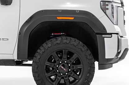 Pocket Fender Flares | GBA Black | GMC Sierra 2500 HD/Sierra 3500 HD (20-26)