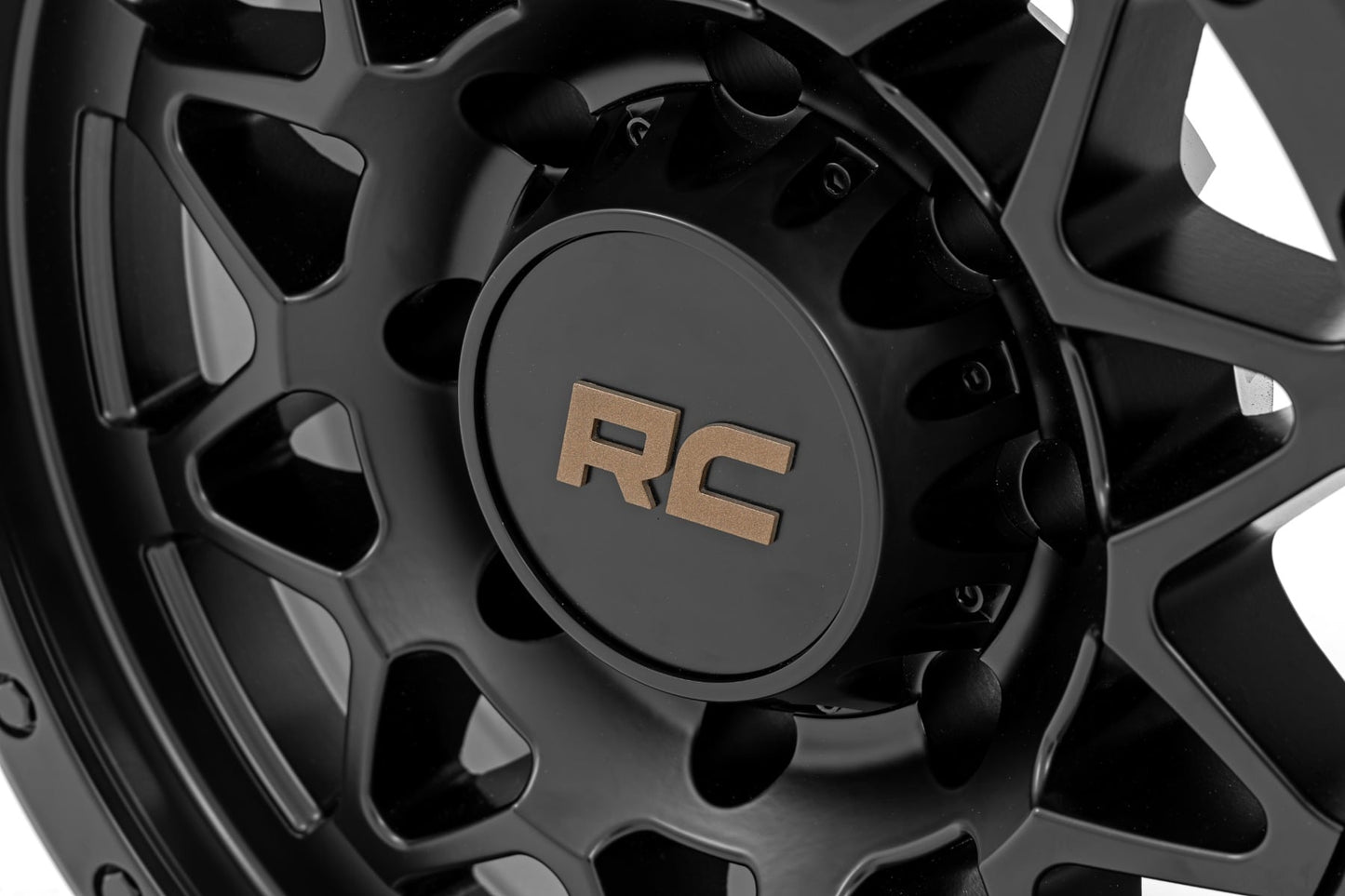 Rough Country 78 Series Wheel | Simulated Beadlock | Black | 18x9 | 8x180 | 0mm