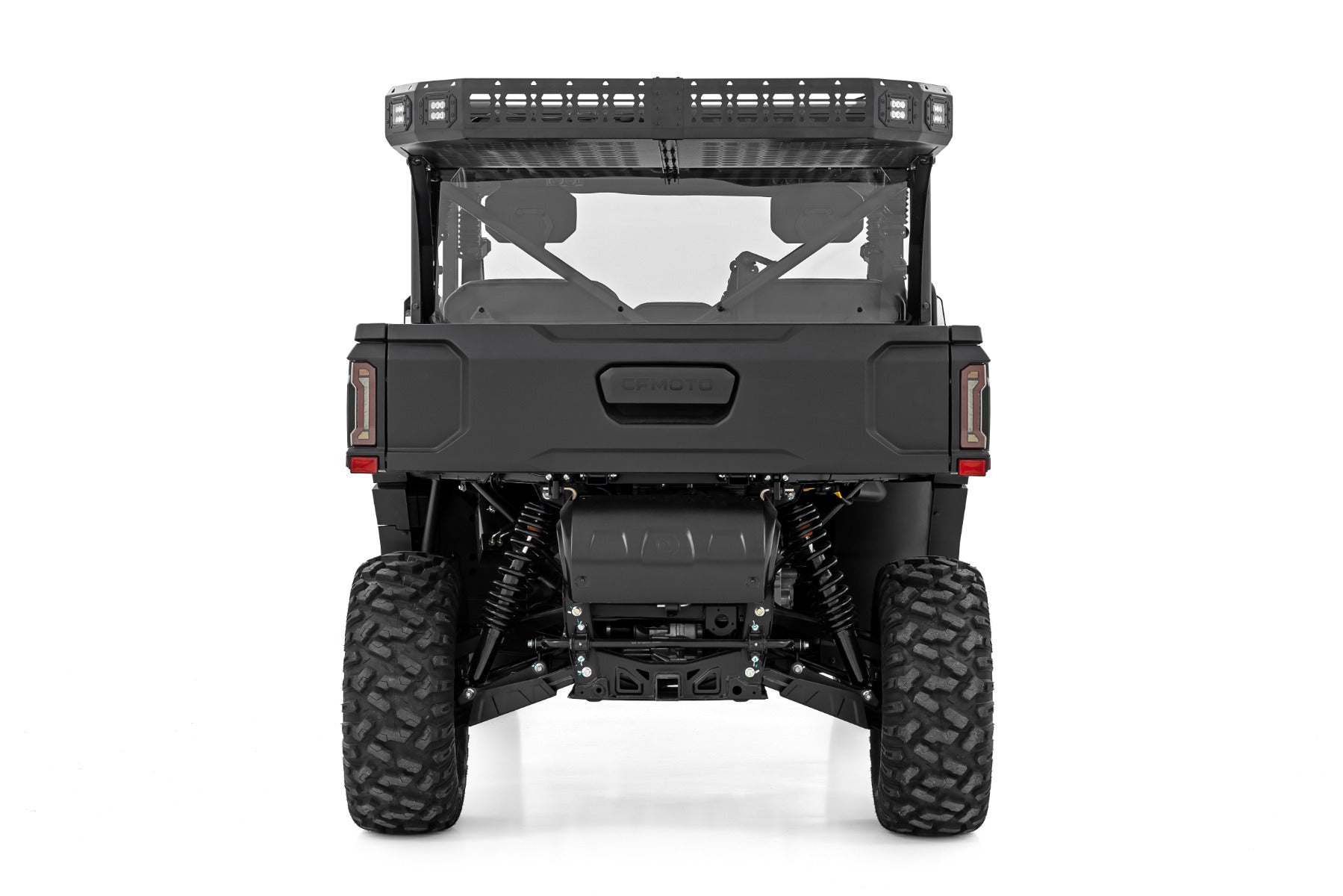 Cargo Rack | Dual 2" Black LED Pairs | Flush Mount | CFMOTO U10 1000 PRO