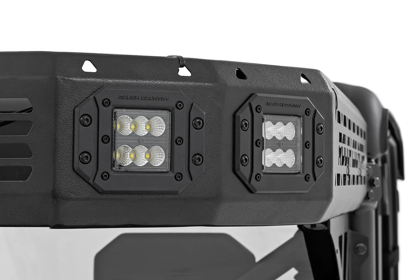 Cargo Rack | Dual 2" Black LED Pairs | Flush Mount | CFMOTO U10 1000 PRO