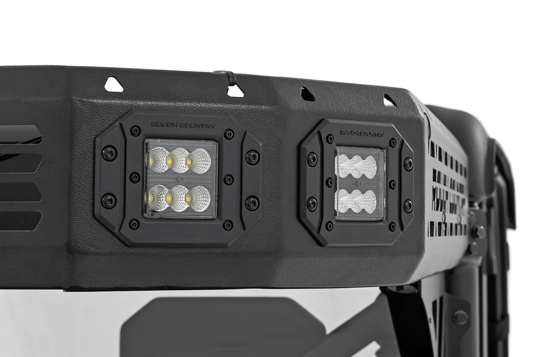 Cargo Rack | Dual 2" Black LED Pairs | Flush Mount | CFMOTO U10 1000 PRO