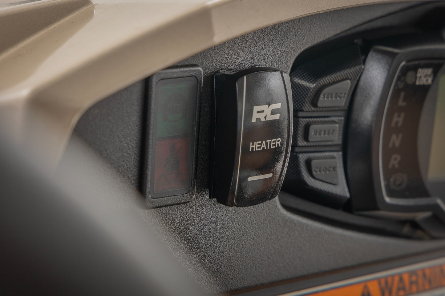 Rocker Switch | Cab Heater | 2x1 with Logo | Blue Back Light | Polaris General XP 4 1000 