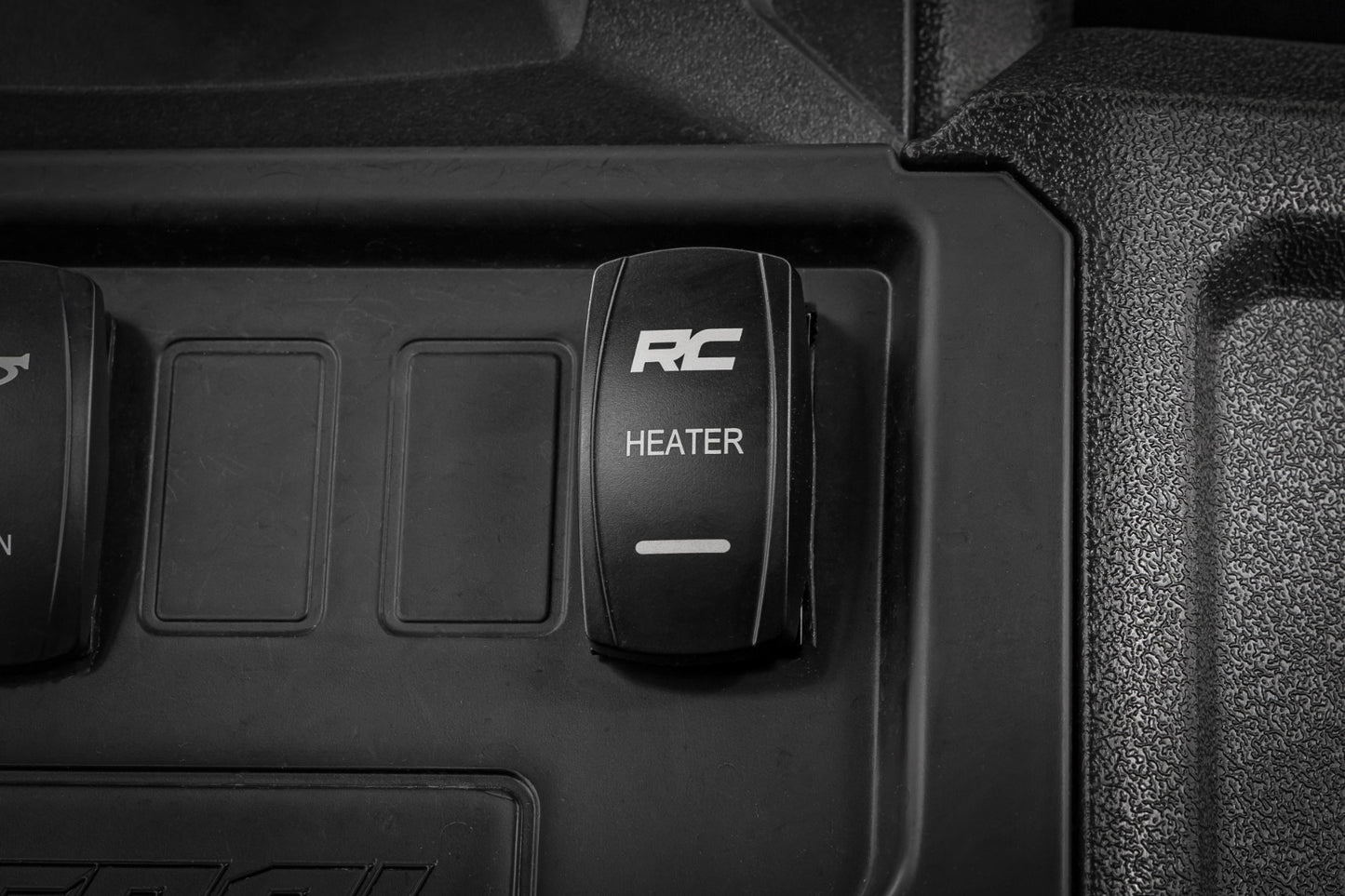 Rocker Switch | Cab Heater | 2x1 with Logo | Blue Back Light | Polaris General XP 4 1000 