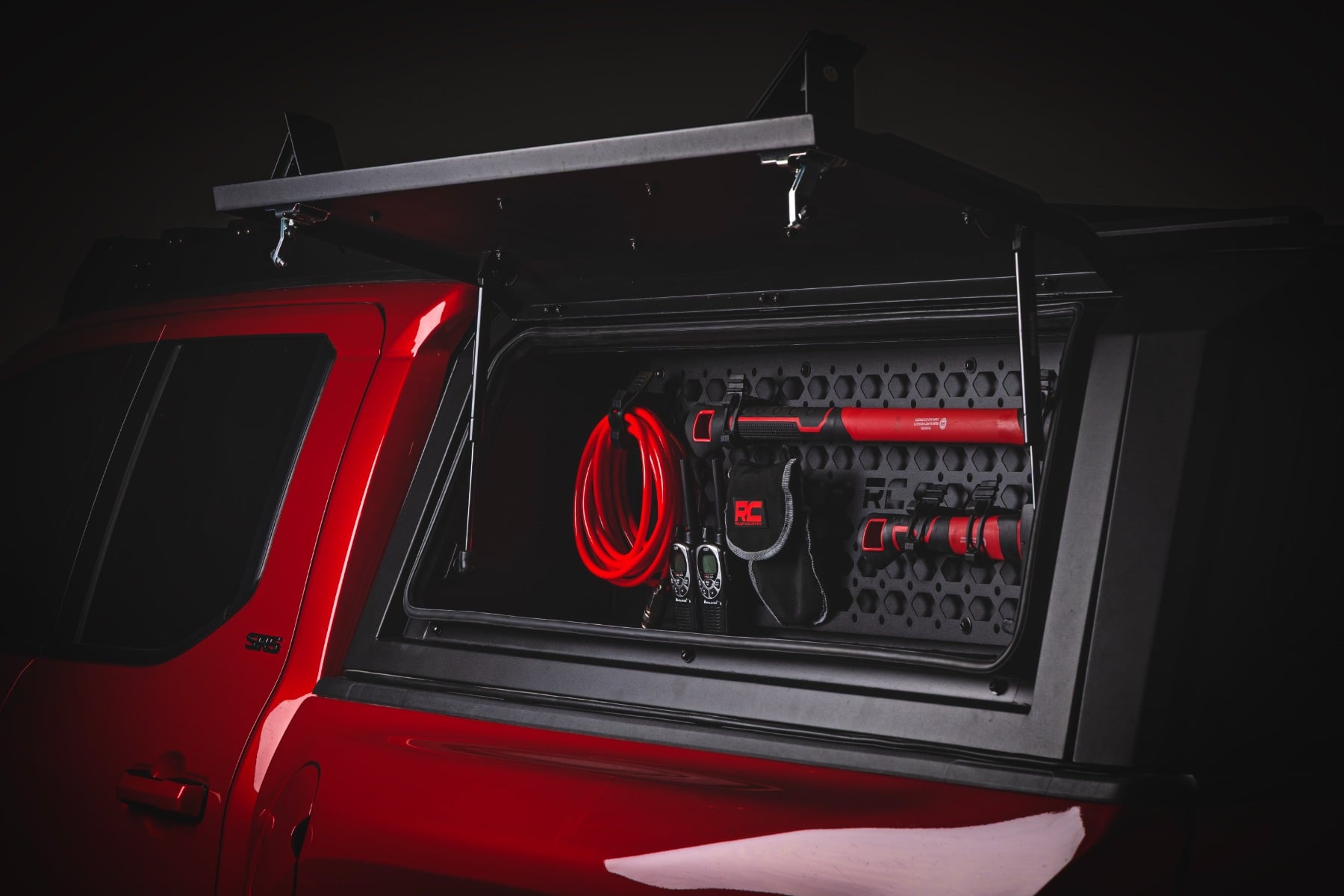 Bed Cap Molle Panel Side Storage Bin | Drivers Side | Toyota Tacoma (24-26)