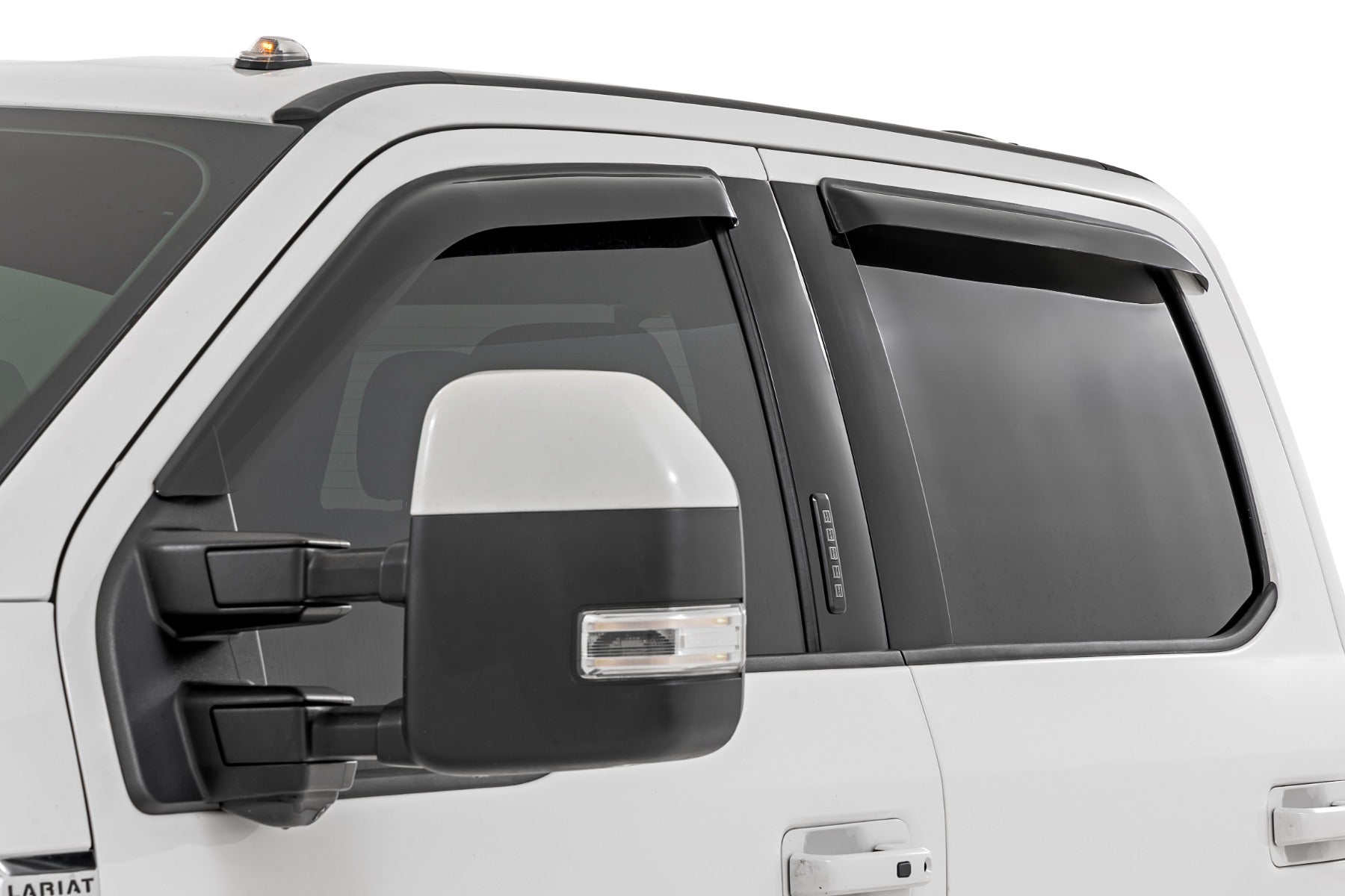 Side Window Deflectors | Tape On Rain Guard | Ford F-150/Lightning/F-250/F-350/Raptor (15-26)