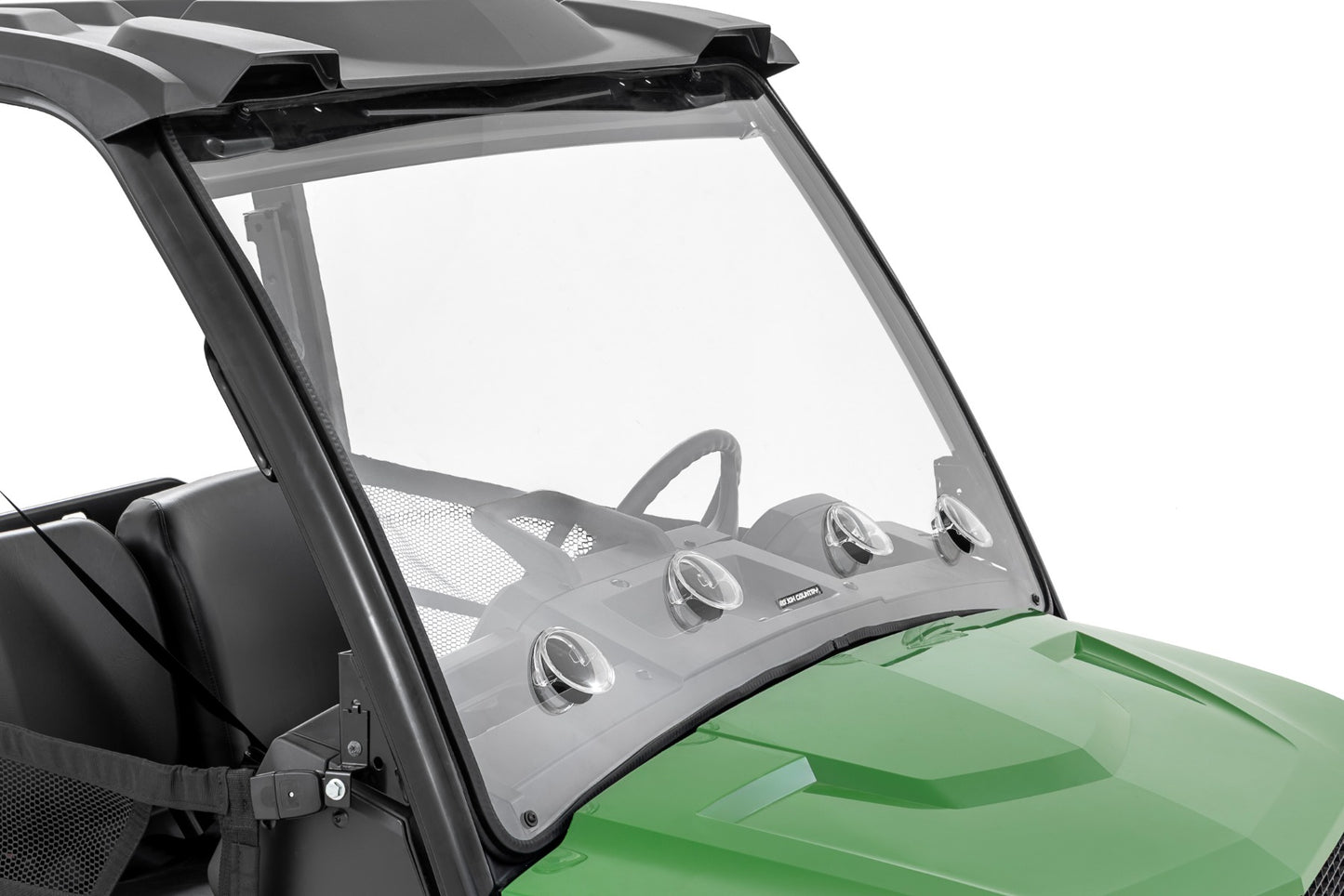 Vented Full Windshield | Scratch Resistant | John Deere Gator XUV 835 
