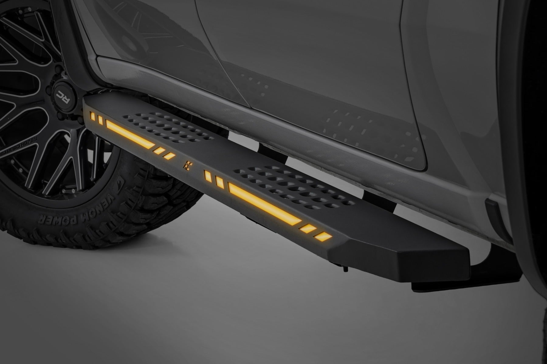 AC2 Running Boards | Amber/White | Crew Cab | Ram 1500 (19-26)/1500 TRX (21-24)