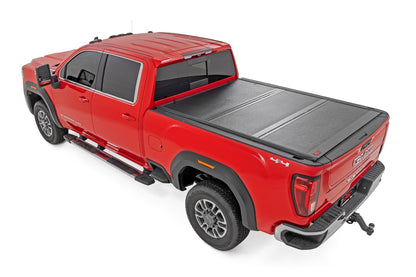 Hard Low Profile Bed Cover | 6'9" Bed | Rail Caps | Chevy/GMC 2500HD/3500HD (20-26)