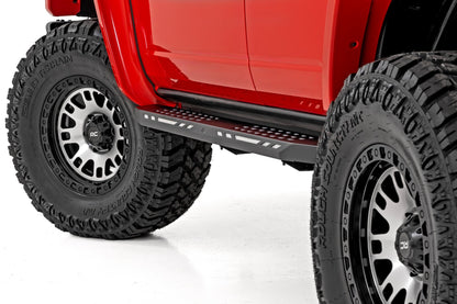 Rough Country 82 Series Wheel | One-Piece | Machined Semi Gloss Black | 17x9 | 5x5 | -12mm