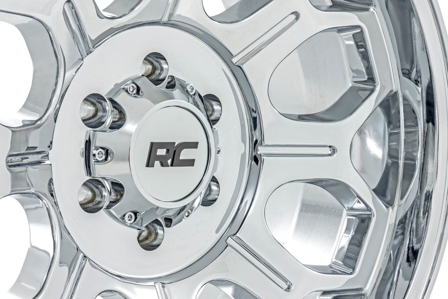 Rough Country 77 Series Wheel | One-Piece |Chrome | 22x12 | 6x135 | -44mm