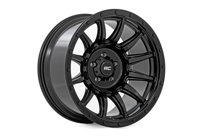 Rough Country 90 Series Wheel | One-Piece | Gloss Black | 20x9 | 6x5.5 | -12mm