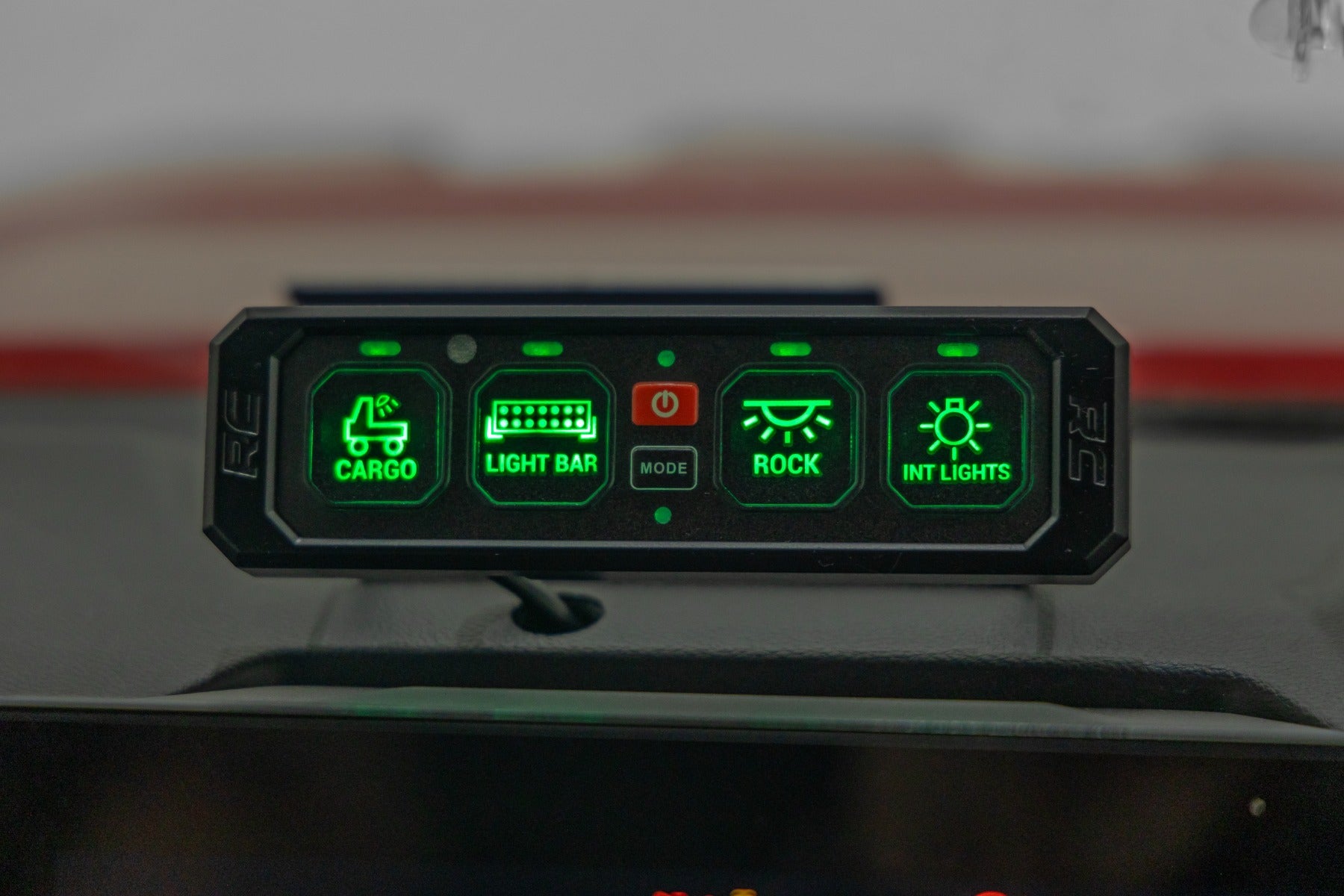 4 Gang Switch Panel | RGB Backlit Buttons | Multifunction Modes