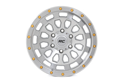 Rough Country 87 Series Wheel | Simulated Beadlock | Full Machine | 17x8.5 | 5x5 | +0mm