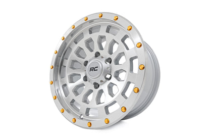 Rough Country 87 Series Wheel | Simulated Beadlock | Full Machine | 17x8.5 | 5x5 | +0mm