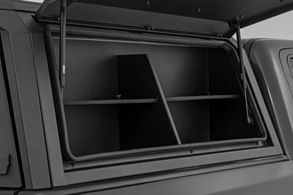 Bed Cap Side Shelf Storage Bin | Passengers Side | Multiple Makes & Models (Chevy/Ford/GMC/Ram)