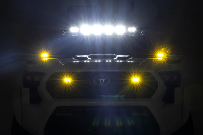 3x1.75 Inch Black Series | Yellow | LED Slim Aux | SAE Fog | Pair