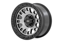 Rough Country 82 Series Wheel | One-Piece | Machined Semi Gloss Black | 17x9 | 6x5.5 | -12mm