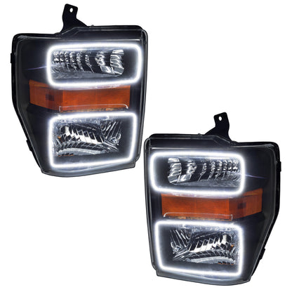 Oracle 08-10 Ford F250/350 LED HL - Black - ColorSHIFT