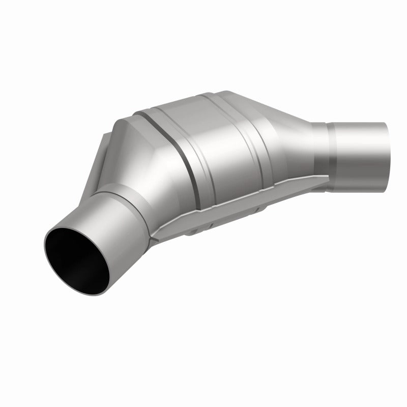 MagnaFlow Universal Catalytic Converter 2.25 Angled In/Out Front CA