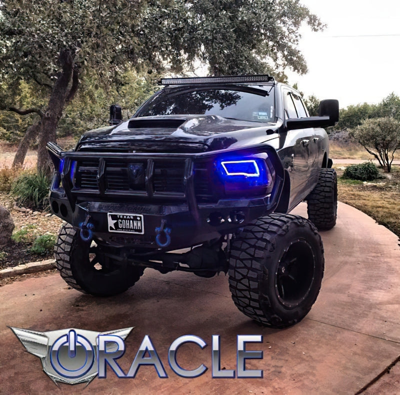 Oracle Dodge Ram Sport 09-18 LED Headlight Halo Kit - ColorSHIFT w/ Simple Controller