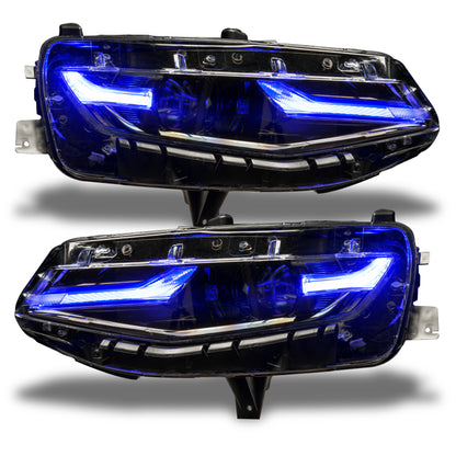 Oracle 19-21 Chevy Camaro LS/LT RGB+A Headlight DRL Kit - ColorSHIFT w/o Controller