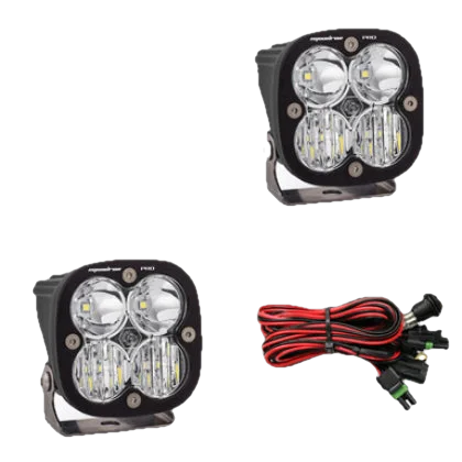 Baja Designs Squadron Pro Black LED Auxiliary Light Pod Pair
