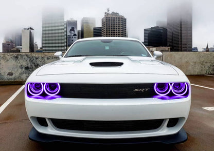 Oracle Dodge Challenger 15-21 LED Waterproof Halo Kit - ColorSHIFT w/ Simple Controller