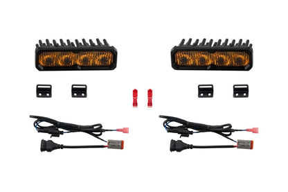 Diode Dynamics 2022-2026 Toyota Tundra Fog SS6 Sport LED Kit Yellow 3000K