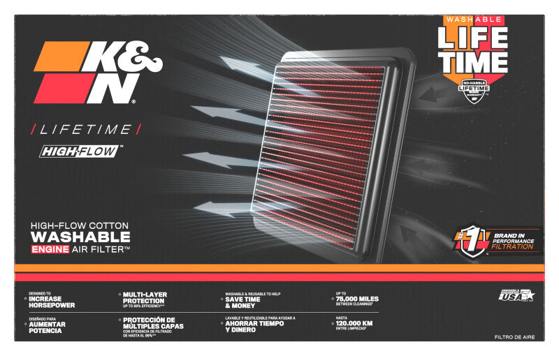 K&N Honda SXS1000S2R Talon 2019-2021 Air Filter