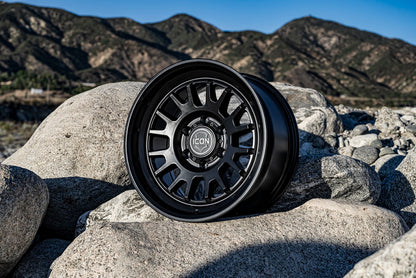 ICON Anza 17x8.5 6x5.5 0mm Offset 4.75in BS 106.1mm Hub Bore Satin Black Wheel