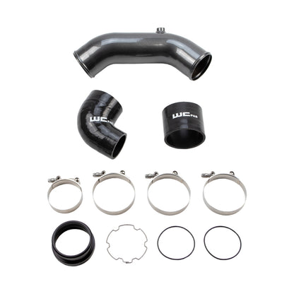 Wehrli 2017+ Ford 6.7L Power Stroke 3.5in Cold Side Intercooler Pipe - Candy Teal